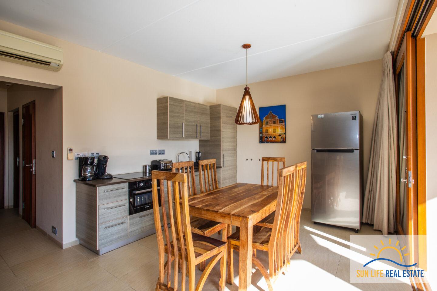 Beautiful two bedroom apartment with private beach area