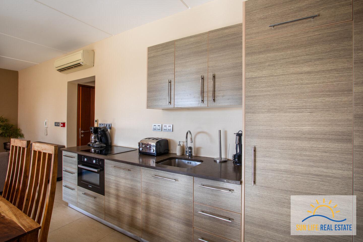 Beautiful two bedroom apartment with private beach area