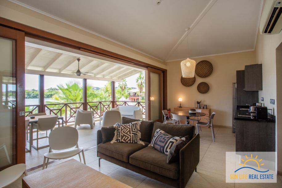 Waterfront apartment located on the first floor on a private beach-5