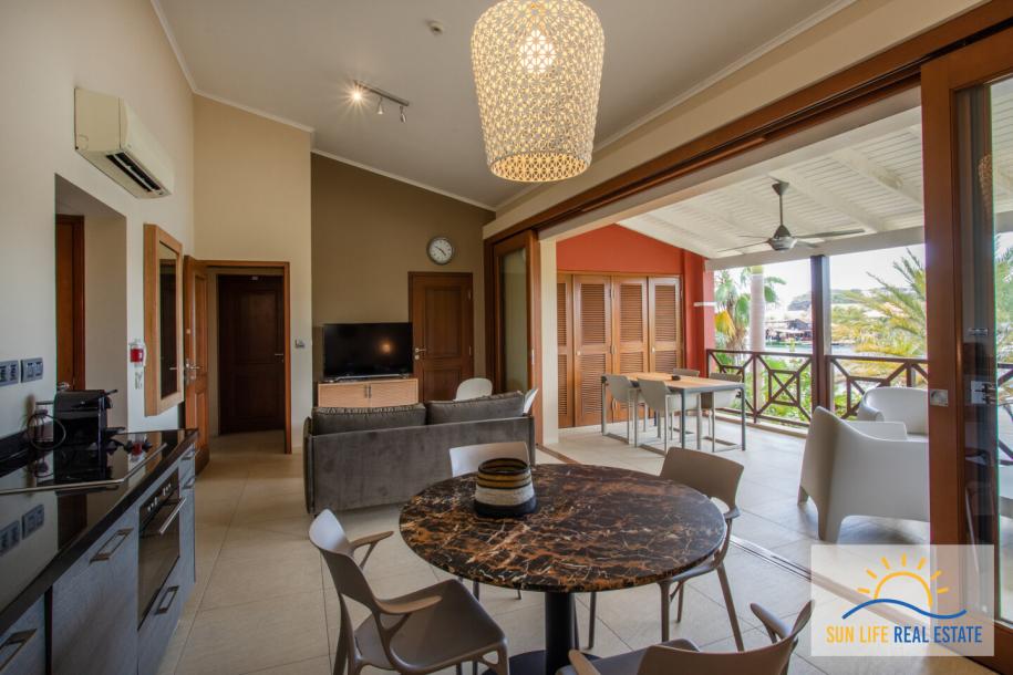 Waterfront apartment located on the first floor on a private beach-4