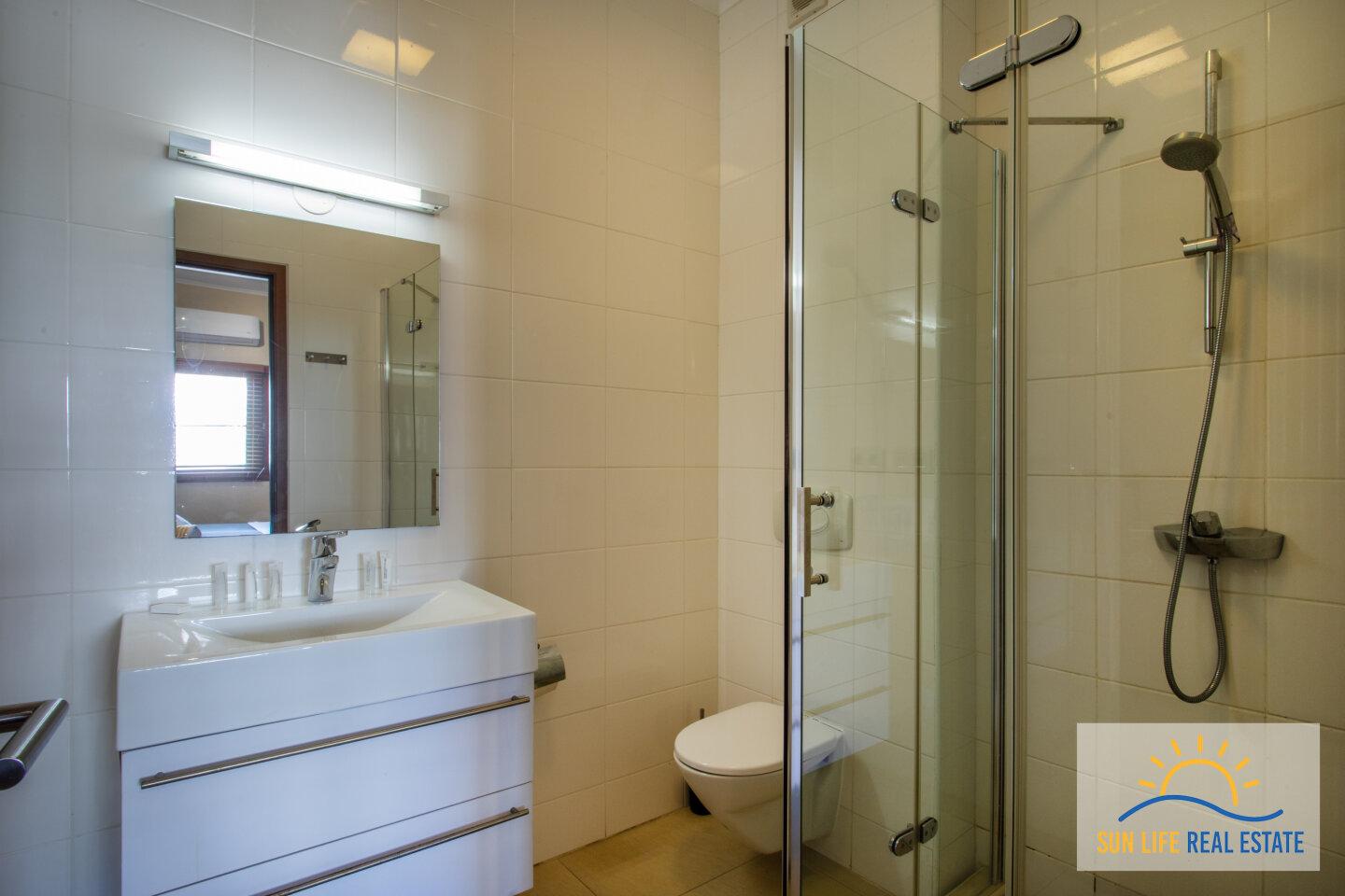 Waterfront apartment located on the first floor on a private beach